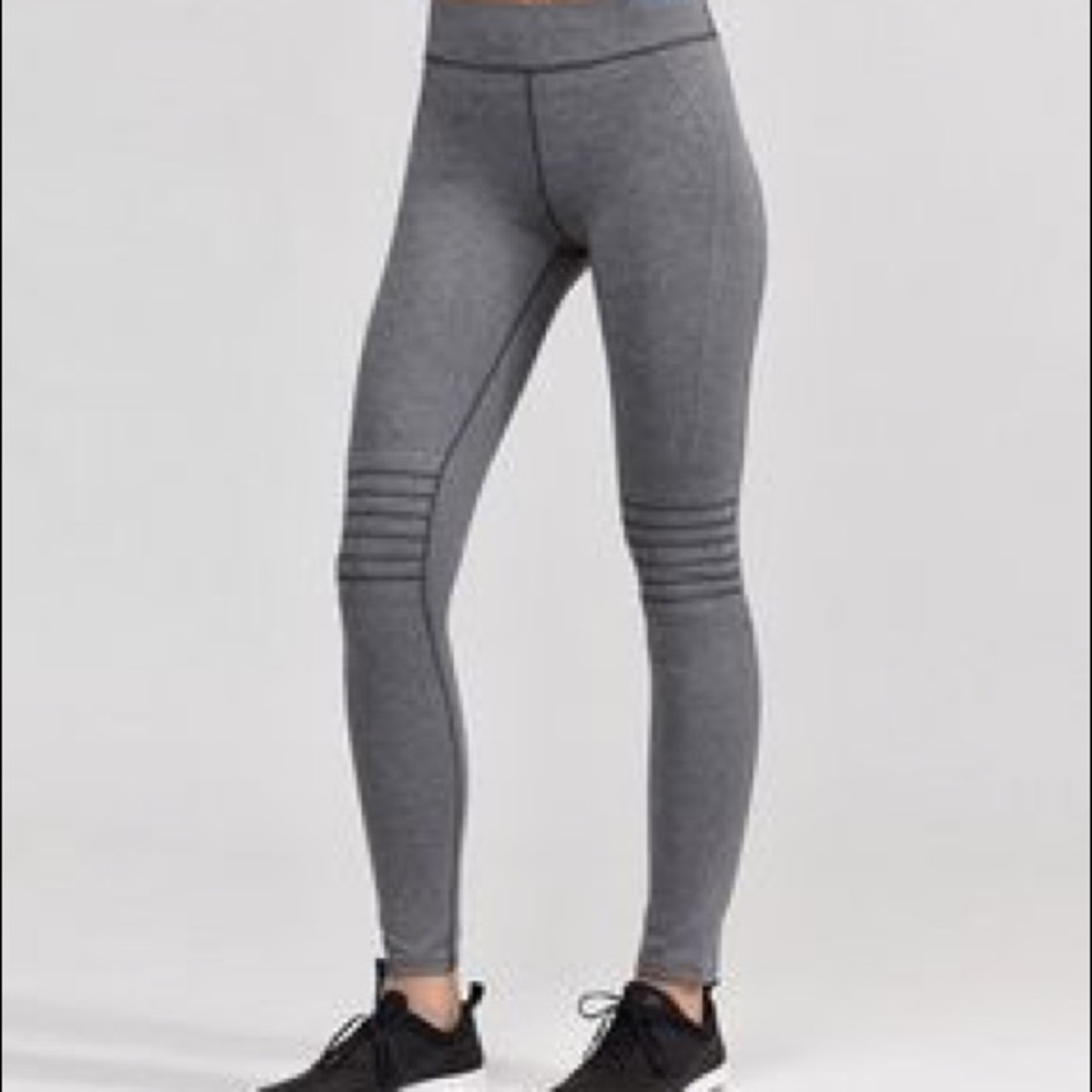 Vie Active Moto leggings in heather blue
